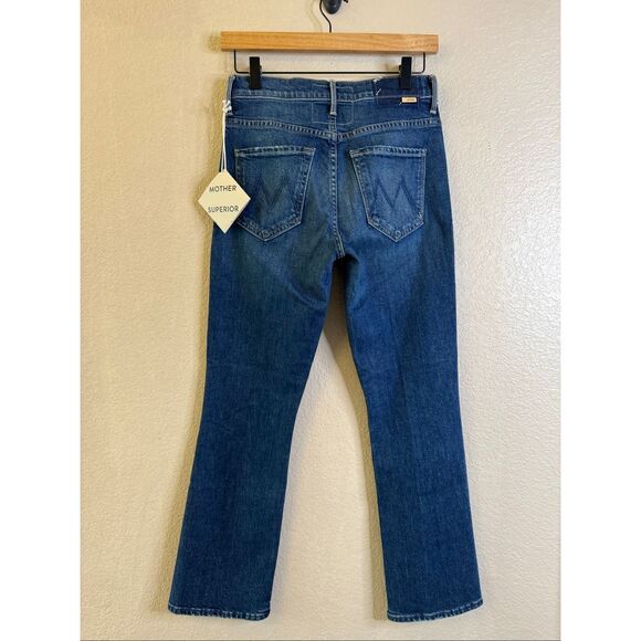 NWT Mother Superior Insider Ankle Jeans Womens 26 Where the Sun Don’t Shine Blue - Picture 8 of 16